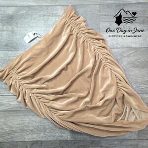 Express Ruched Mini Skirt Size XL